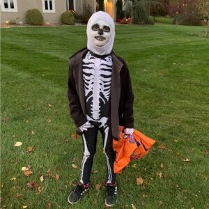 Full body skeleton costume